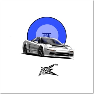 honda acura nsx white Posters and Art